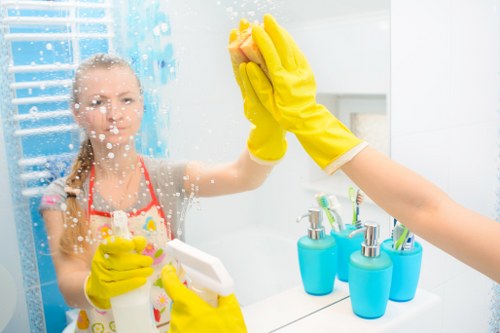 Worker reviewing liability and responsibility clauses in a service agreement